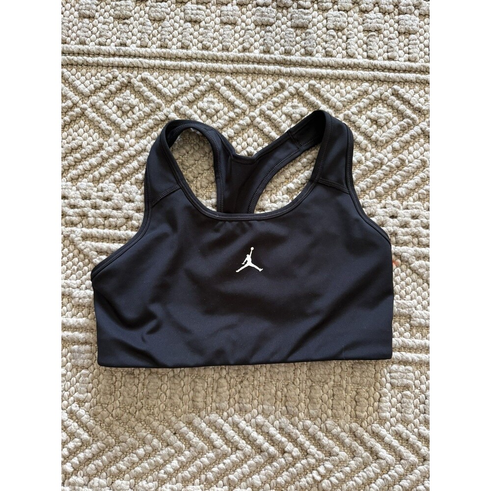 Nike Women’s Jordan Black Sports Bra Medium Support Size M